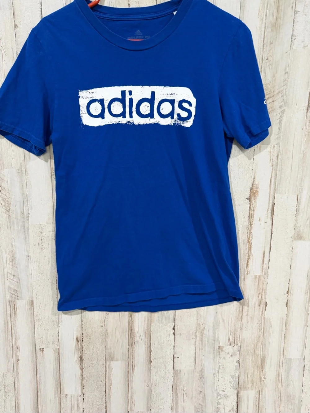 Adidas ClimaLite Blue Graphic T-Shirt – Men’s Small